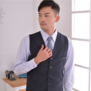 HT-100B-A 藍黑色男西裝背心