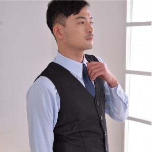 M-303B 晶鑽黑男西裝背心